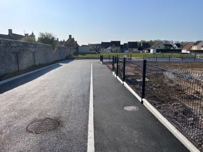 Travaux VRD en cours d'achèvement